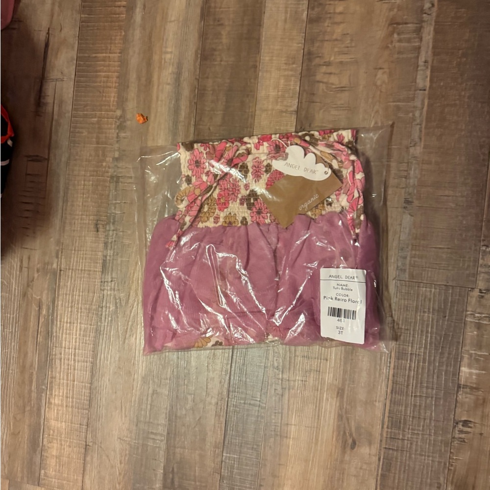 Pink Floral Baby Outfit